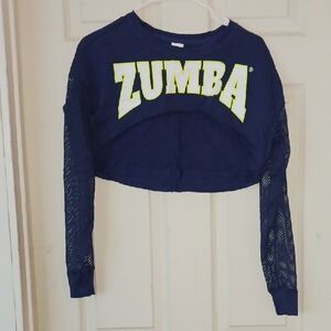 Zumba Fitness Navy Blue Cropped Top